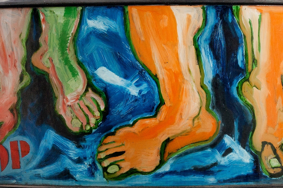 Detail of Six Feet by Miriam Laufer